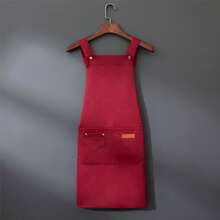 1pc Unisex Apron For Restaurants, Kitchens & Cooking, Chef Uniform Apron For Cafes, Extra Wide Straps, Comfortable & Easy To Clean, Oil/Water Resistant