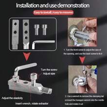 1 Piece Of New Type Water Faucet Angle Valve Wire Puller 2025 Version Upgraded Version New Tool Suitable For Plumbers Portable Special Water Pipe Broken Head Screw Suitable For Ppr, Ppe And Other Water Pipes Drilling And Wire Pulling Set Wire Breaking And Wire Pulling Easy To Disassemble Practical Home Decoration Tool Festival Gift, Birthday Gift For Father, Boyfriend