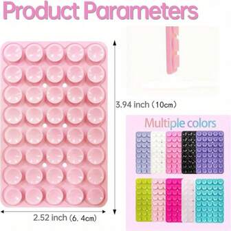 Funda de teléfono de silicona con agarre resistente y soporte con ventosa doble cara - Soporte de manos libres para selfies y videos, accesorio móvil compatible con iPhone, teléfonos Android, regalo para cumpleaños, familia, amigos, soporte de teléfono, accesorios para teléfono