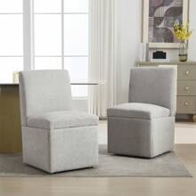 Esstisch und Stuhl Set, gepolsterte Esszimmerstühle 2 Stück drehbare Esszimmerstühle, Küchenrolle/Lagerung shu modern ï¿½white offizielle Halle ohne Unterstützung Stoffstühle, Lagerung Lagerung gepolsterte Esszimmerstühle