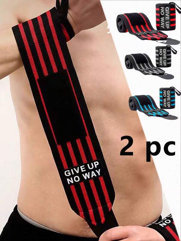 2 piezas Envoltura para muñecas de compresión para hombres para actividades deportivas y fitness al aire libre, accesorios de muñequera para gimnasio