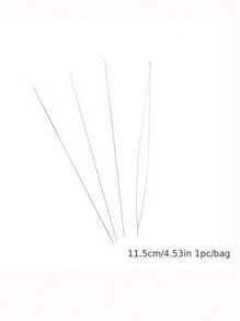 5pcs Stainless Steel Beading Tool Set, Includes Beading Needles, Big Eye Needles, Opener Needles And Handmade Necklace Stringing Accessories
