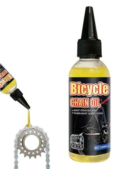 1pc 100ml/300ml Bicycle Specific Lubricant Oil, Outdoor Lubricating Chain Oil Suitable For Fork, Flywheel, Chain, Bicycle Parts
