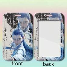 1pc Nezha Cartoon Card Holder, Student Flip Cover Bus Card ID Card Protective Case