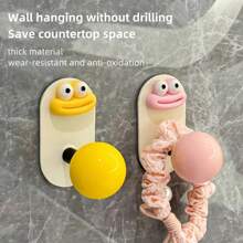 Dopamine Bathroom Hook, Plastic Wall Mounted Towel Rack, Non Perforated Strong Load-Bearing Adhesive Hook, Household Wall Mounted Bathroom Towel Adhesive Hook, Casual Style, Easy To Install, Strong Load-Bearing Adhesive Hook, Used For Household Use.