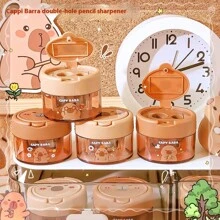 Niedlicher Cartoon Chili Doppelloch Bleistift Schuh Messer Kawaii Mini Bleistift Schuh Nagel Studenten Preis Studenten Schreibwaren Geschenk, Klassenzimmer Belohnung, Schulgeschenk Schulanfang