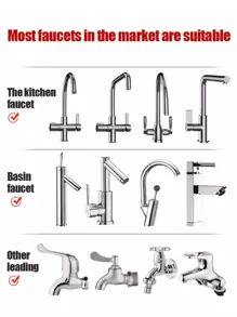 1 Kreative 360° Schwenkbare Verlängerung, 2 längere Modi, drehbar, spritzwassergeschützte Düse, aufgerüstete Wassereinsparung für die Küche! Bad, Toilette, Druckerhöhung, wassersparende Brause, Haushalt Anti-Spritz-Wasser, Haushalt verlängerte Brause, Sprühverlängerungsfilter Badezimmer Dekoration Herbstdekoration Schulanfang