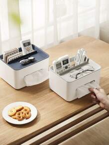 Caja de pañuelos multiusos para sala de estar, baño, mesita de noche, escritorio de oficina, etc. Decoración del hogar para el baño, organizador de baño, decoración de otoño, de vuelta a la escuela