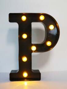 1pc 21.8cm/8.58in Holiday Party Lighting, Christmas Decor Light, Outdoor LED Light, Digits 0-9, Letters A-Z, Christmas Decor Digit Light, Holiday Accessories, Wedding Birthday Party Supplies, Room Scene Decoration - Black - View 33