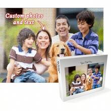 72PC Customized Photo Puzzle - Personalized Upload Of Family, Couple, Pet, And Friend Photos, DIY Puzzle Game Suitable For Adults. Creative Birthday, Anniversary, Valentine's Day Or Christmas Gifts. Eternal Memories Pieced Together.