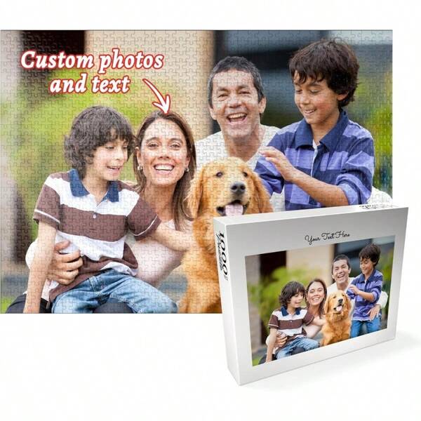72PCS Personalized Jigsaw Puzzle Made From Your Own Picture, Ideal Gift For Birthdays, Mother's Day, Valentine's Day & Weddings