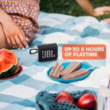 JBL Go 3 - Portable Mini Bluetooth Speaker, Big Audio And Punchy Bass, IP67 Waterproof And Dustproof, 5 Hours Of Playtime, Speaker For Home, Outdoor And Travel