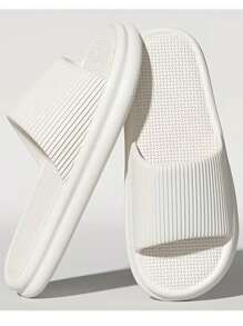 夏季新款时尚简约男士家居拖鞋，休闲日常百搭，厚底透气，柔软舒适，男女通用家居拖鞋【建议选购大一码，穿着更舒适】