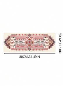 复古图案桌垫，适用于家庭和办公室的扩展大鼠标垫，大型游戏鼠标垫，带防滑橡胶底座和缝合边缘的笔记本电脑键盘垫 - 彩色 - 查看 11