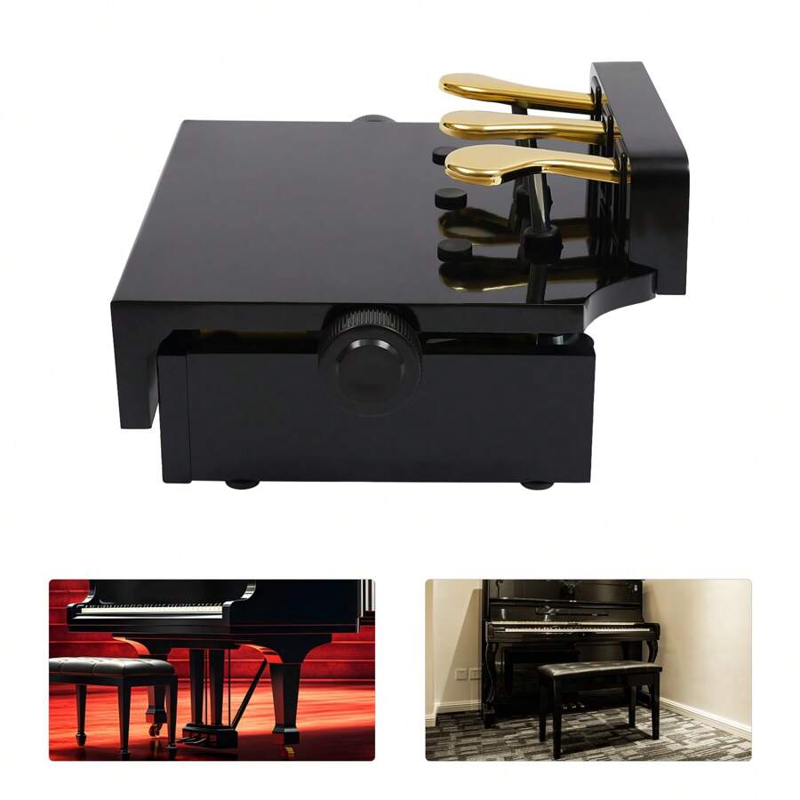 kangten Piano Foot Pedal Extender Piano Pedal Extender Height Adjustable 13.5-23cm - Black - View 1