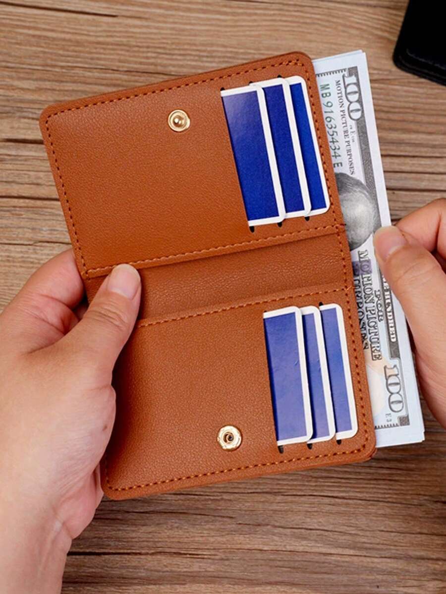 1 件男士轻便迷你卡夹钱包，适合青少年、休闲户外、运动、度假旅行、毕业礼物、生日礼服配饰