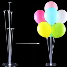 1 件 7 头桌面气球装饰、房间装饰、生日派对用品、主题派对装饰、母亲节用品、家居装饰派对用品、婚礼装饰、各种庆祝活动布置