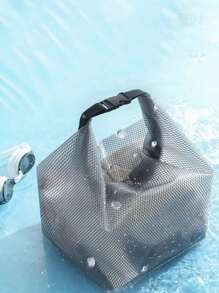 1 stuk waterdichte opbergtas, vlek- en vuilafstotende EVA make-uptas, crossbody opbergtas, reismake-uptas, opbergtas voor op het bureau, doorschijnende clutch. Zomerreizen, vakantie.