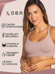 Kit 3 Top Lupo Adulto Feminino Básico Sem Costura e Sem Bojo Advanced Confortável Loba