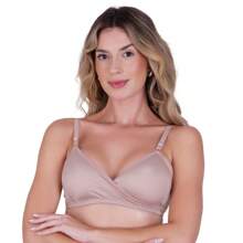 Basic Bra Bralette In Microfiber - Chocolate Brown - View 2