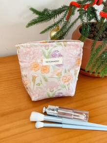 1 件/套 全身花卉印花化妆包 便携式化妆包 女孩化妆包 盥洗包 化妆包 化妆袋 护肤包 收纳袋 旅行必需品 邮轮必需品 宿舍必需品 通勤必需品 婚礼伴娘礼物、妈妈礼物、生日礼物、送给朋友和老师的礼物、家居装饰、浴室卧室装饰、浴室收纳盒、珠宝收纳盒、唇油收纳盒、指甲油收纳盒 化妆品收纳盒 化妆盒 - 彩色 - 查看 8