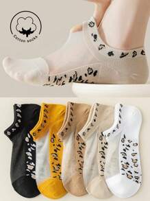 1/3/5 pares de calcetines de algodón para mujer, calcetines invisibles, calcetines cortos, calcetines blancos, calcetines grises, calcetines negros, calcetines para mujer, calcetines lindos, calcetines para niñas, para otoño/invierno/primavera/verano, con detalles de malla transpirable, diseño de agujero de riel guía transpirable, absorción de humedad, suaves y lisos, adecuados para diversas vacaciones, deportes, ocio, negocios y otros usos diarios, se pueden usar durante todo el año, las combinaciones de colores son aleatorias.