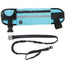 New Reflective Pet Running Waist Pack Leash, Elastic Dog Running Leash, Anti-Pulling & Short Lead
