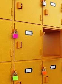 Luggage Lock Padlock, Color Plastic Shell Lock Zinc Alloy Small Lock, Mini Colorful Locks With Keys For Suitcase And Luggage