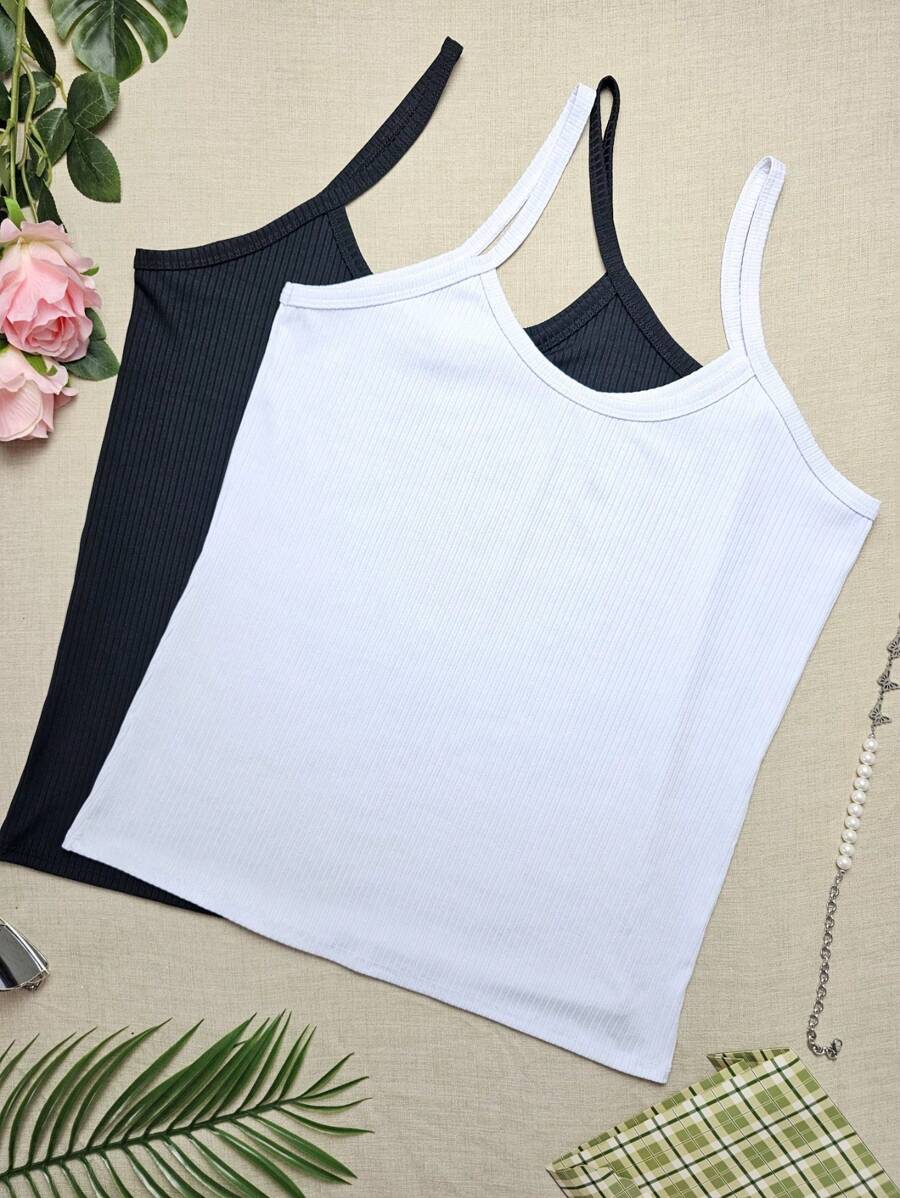 Simple Casual Regata Plus Size G1 Veste 48/50 - G1 Vest KIT2 Black + White - View 1