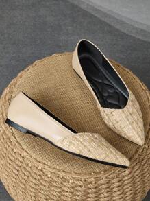 WHDXY 女士性感尖头平底绒面芭蕾平底鞋，软底办公室工作鞋，紫色百搭复古小众豹纹平底鞋，配套连衣裙