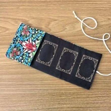 1pc Vibrant Floral & Plants Tarot Wrap Pouch Bag Jewelry Storage Bag Tarot Tablecloth Altar Cloth Oracle Angel Card Rune Wrap Pouch Bag Divination Witchcraft Astrology Supplies