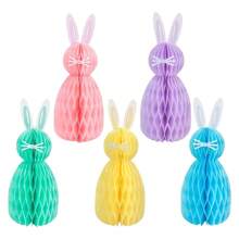 Easter Themed Party Decoration, Rabbit Honeycomb Ball Ornaments, Hanging Decorations, Kindergarten Classrooms, Holiday Party Supplies