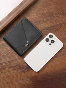 新款男士短款钱包 PU软皮高档多卡位大容量商务休闲钱包带字母证件夹钱包钱夹迷你钱包男士钱包真皮小钱包 - 彩色 - 查看 7