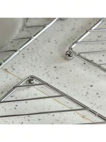 Square Trivet, Heat-Resistant Kitchen Table Mat, Coaster, Placemat Christmas Gift - Silver - View 2