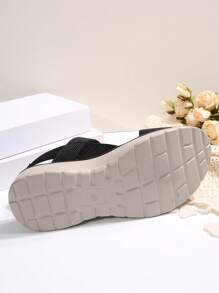 Women's Comfortable Summer 2025 New Sandals, Lightweight Wedge Heel Casual Elastic Band Plus Size Ladies Sandals - Black - View 8