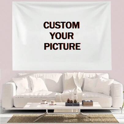 1pc, Customizable Personalized Tapestries, Customizable Images, Fashionable Home Decor, Suitable Gifts For Both Men And Women Mother's Day Graduation, Multi-Functional, Modern, Custom, Personalized, Unique, Ideal Gifts For Him, Ideal Gifts For Her, Boyfriend, Dad, Girlfriend, Mom, Family, Friends, Tea Room, Home, Garden, Office, For Anniversaries, For Valentine's Day, For Mother's Day, For Birthdays, For Father's Day, For Graduation, For Weddings, For Housewarming, Home Refresh, Customized Posters, Warm Ambience, Fall Decor ,Forever Love