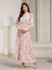 Váy dài tay đơn giản cho nữ, giản dị mùa xuân/hè, kín đáo - Nhiều màu - Xem 4