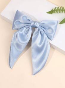 1pc/3pcs White Solid Color Bows Hair Clips For Girls,Ribbon White Alligator Clips Hair Bow Clips For Girls,Fashion Hair Accessories For Girls Party Gifts