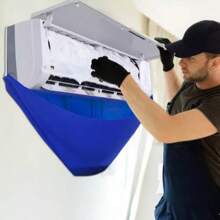 Kit de limpieza para aire acondicionado minisplit, funda para limpieza de aire acondicionado, bolsa impermeable para limpieza de aire acondicionado con drenaje y placa de soporte, juego de limpieza de aire acondicionado de 6 piezas, tetera, cepillo, toalla, funda, pala y agente de limpieza - Unitalla - Ver 6