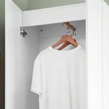 SoBuy Wardrobe KSB01-W - Grey - View 4