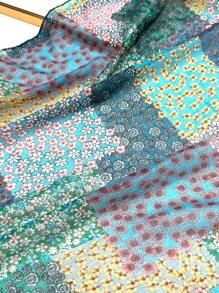 Women's Simple Printed Scarf, Fashion Scarf New Spring/Summer Sunscreen Beach Shawl, Linen Feel Shawl For Women - Multicolor - View 8