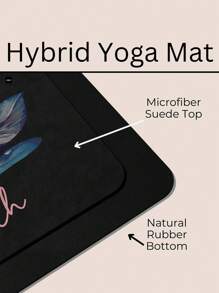 Tapis de yoga personnalisable avec image + nom, tapis de yoga d'intérieur, tapis de fitness, tapis créatif, tapis personnalisable, équipements de sport et de fitness, tapis antidérapant et amortissant, tapis carré