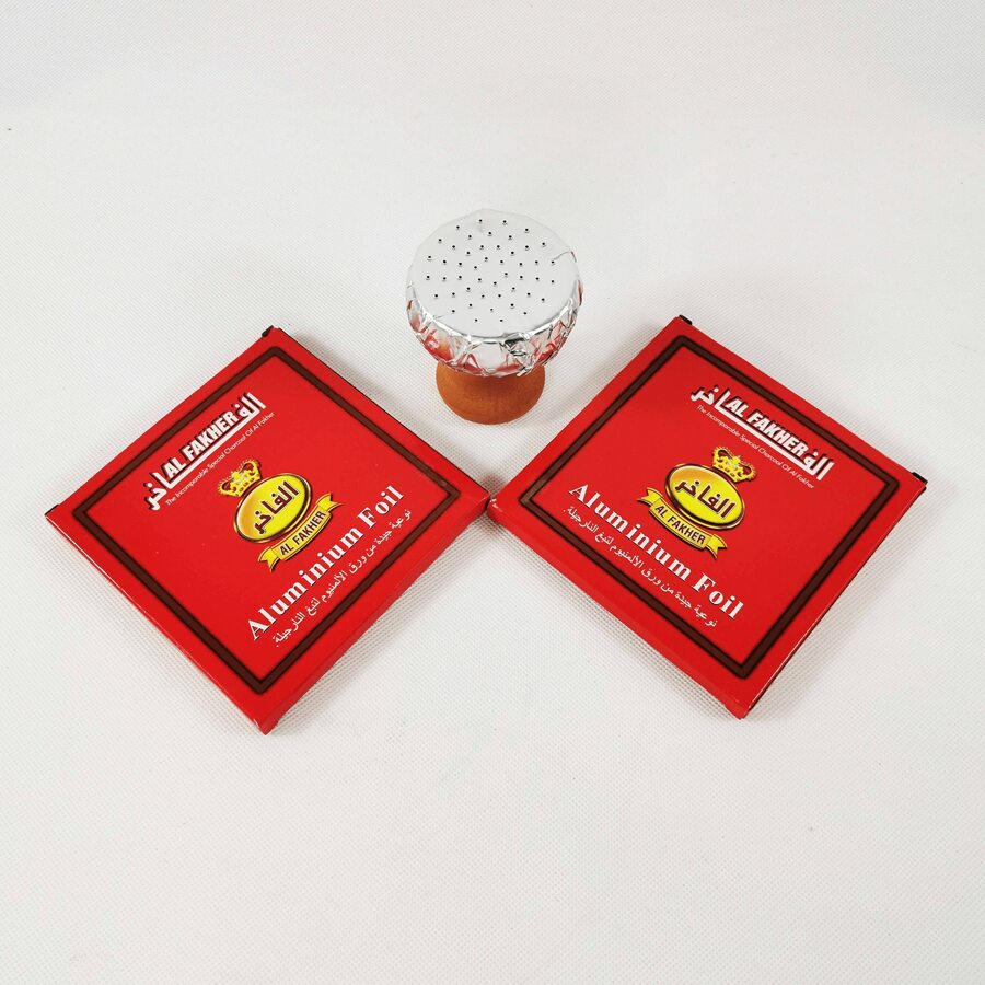 Folha de narguilé com furos - Folha de narguilé de alumínio pré-perfurada | Folha de narguilé com furos para cabeça de narguilé Acessórios para tigela de narguilé