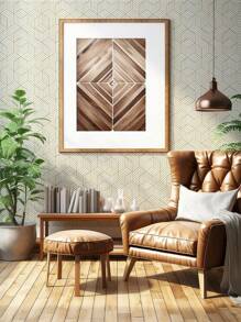 1 rol wit basis goud geometrisch 3D-effect behang, waterdicht, hittebestendig behang, keuken- en badkamermuursticker, formaat: 45,5 x 99,5 cm. Kamerdecoratie Woondecoratie Muurdecoratie Badkamerdecoratie Slaapkamerdecoratie Kamerdecoratie Spullen Woonkamerdecoratie Huisdecoratie Woondecoratie Woonkamer Muurkunst Stickers Muurstickers