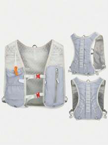 Dedoo Running Vest, 5L Hydration Vest Lightweight, Breathable And Sweatproof Running Backpack, Adjustable Running Hydration Vest For Trail Running Marathon Race Jogging Cycling - Grey - View 2