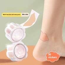 1 rollo/2 rollos de 30/60 parches multifuncionales anti-rozaduras para talones, con elegante diseño floral y estuche portátil, a prueba de agua y transpiración para deportes, trabajo, tacones altos, zapatos planos, sandalias