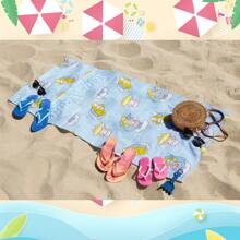 [1 件] 个性化冲浪猫沙滩巾，采用超细纤维制成，多用途毛巾，可机洗，超柔软吸水，旅行、露营、海滩、泳池必备，夏季、节日的绝佳礼物 - 彩色 - 查看 10