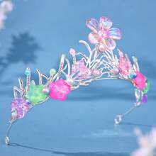 Tiara Feita à Mão com Tema Marinho, Coroa de Tiara com Estrela-do-mar e Concha para Princesa, Festa de Aniversário, Apresentação do Oceano, Halloween - Multicolorido - Visão 6