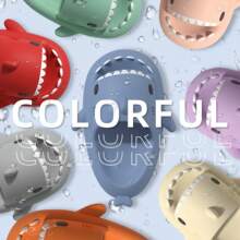 Shark Slippers – Zapatillas Unisex de Dibujos Animados, Pantuflas de Casa y Sandalias de Playa, Suaves y Divertidas - Rosa Roja - Ver 9