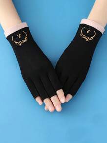 女士半指防晒手套，防紫外线，防滑，透气，露指设计适合春夏季骑行、驾驶，轻便